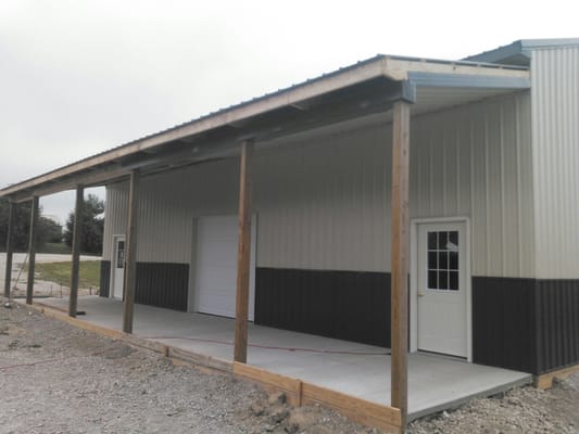 Why not add a nice front porch to your new building