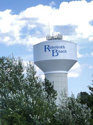 This the water tower of Rehoboth Beach.