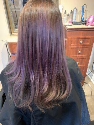 New purple hair by Alexa.