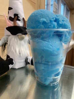 Blue raspberry water ice