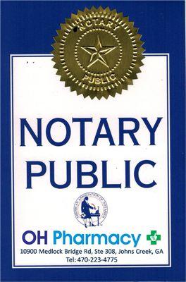 Now, we are offering Notary Public Services! First notarial act is FREE and then $2.00 for each additional notarial act.