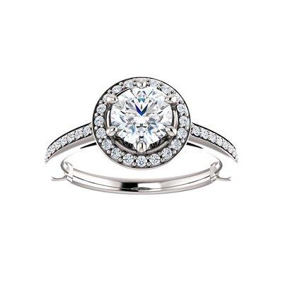 Halo Diamond Engagement Ring