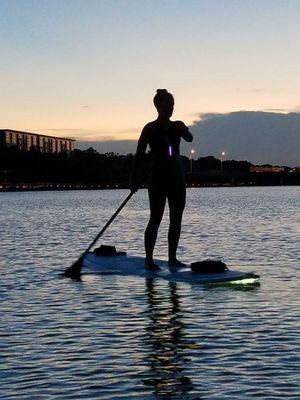 A little light-up night paddling!