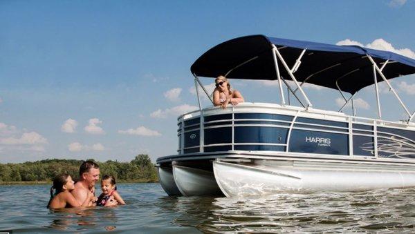 Tritoons are fun for the whole family, the extra pontoon creates a smoother ride than a std pontoon receives