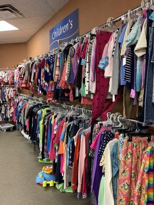 Children's clothing area