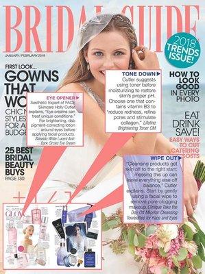 The Skin Saint™, Holly Cutler, featured in Bridal Magazine!