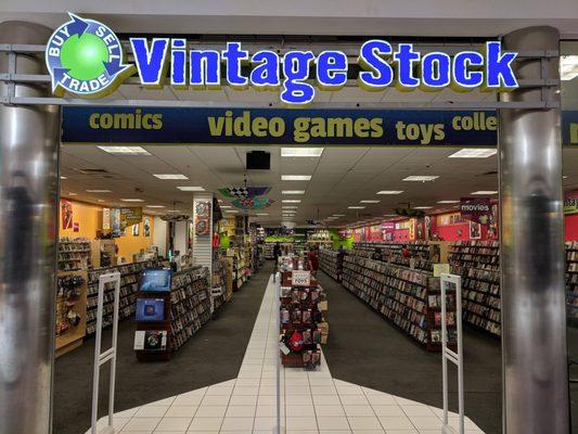 Vintage Stock where you can find video games & systems, DVDs, funko pops, and much more