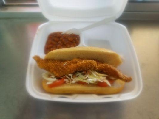 Catfish po- boy