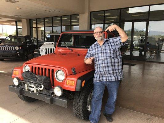 Thanks to Ron and Travis at Oxendale Jeep for making this happen today. I'd recommend Oxendale to anyone looking for a great deal on a car.