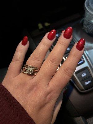 Red nails for the holidays!