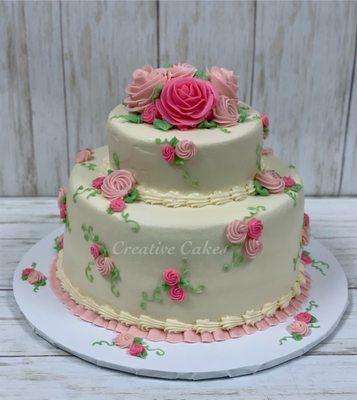 Vintage Rosette Cake