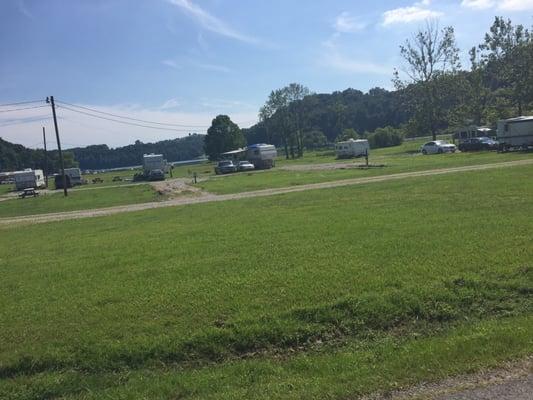 Another view of the campground and lake