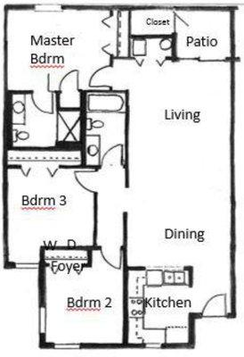 3 Bedroom Floor Plan