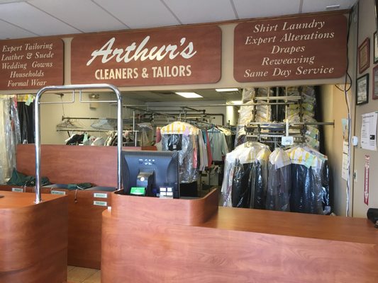 Inside the Dry Cleaners of Arthur's Cleaners & Tailors