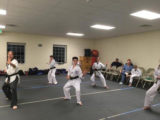 New Black Belt training