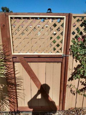 After: Front side of gate