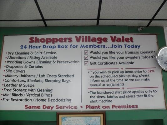 Shoppers Village Valet