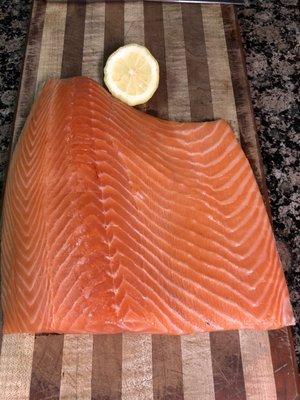 Fresh Scottish salmon