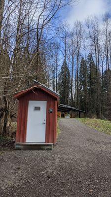 Outhouse by picnic space