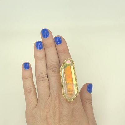 Lumerian Angel Aura Quartz Ring by Sheila B.