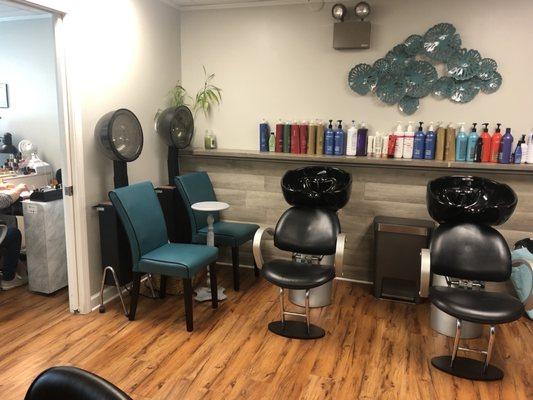 Inside the salon