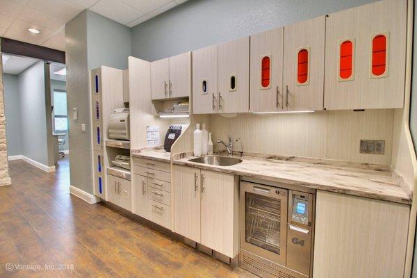 Beautiful sterilization area!