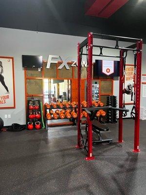 Bands, weights, ropes, and other equipment is available for any combination of functional training exercises and routines.