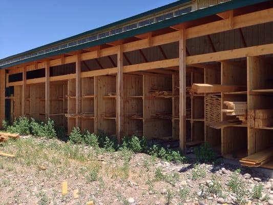 Different lumber bins