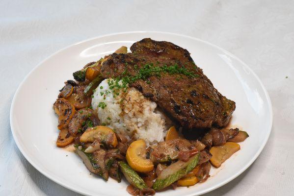 Our rum coconut steak