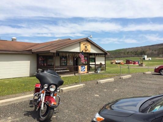 Great place to ride your motorcycle to and get a beer and lunch !