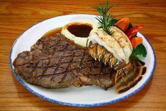 surf and turf! very good food !