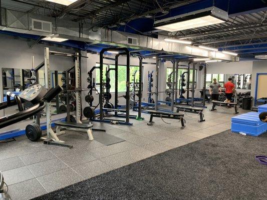 Our lifting area where the strength portion of our classes & workouts are done.