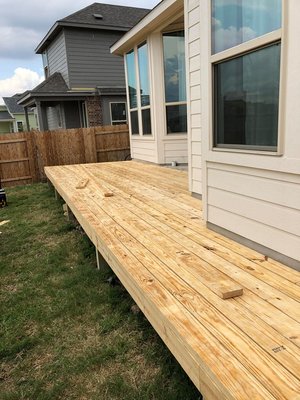 New installed deck