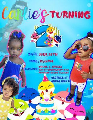 Birthday invitation and more