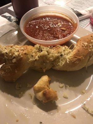 Garlic Bread Sticks with Marinara Sauce