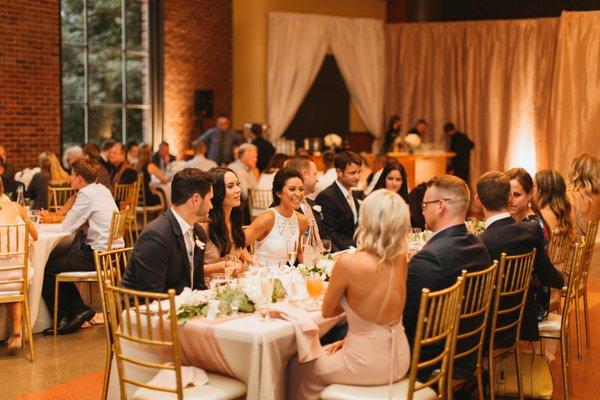 Wedding reception in the Emerald Room. Photo by Paul Maranan.