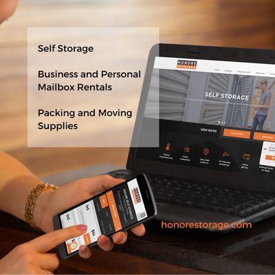 Visit the new honorestorage.com