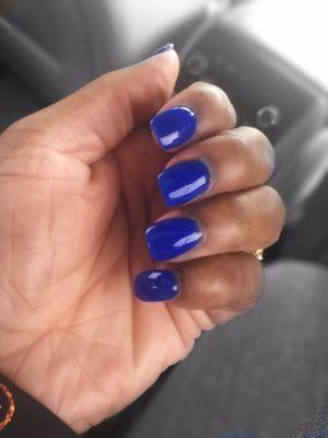 A SNS Manicure! Love it and the color!