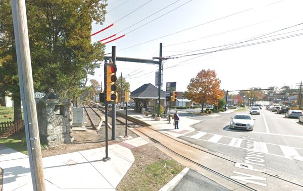 Septa Media Trolley -- Providence Road Station (photo from online maps program)