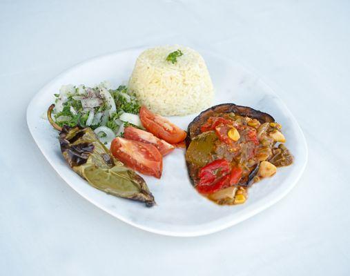 Stuffed Eggplant Combo