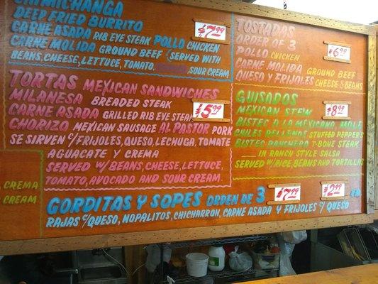 Chimichanga Menu @Taqueria Gran Morelos