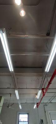 4' LED lights installation in Flatbush Brooklyn NY