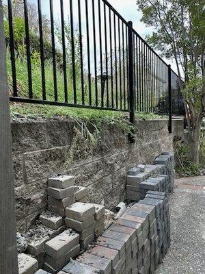 The fence/guard rail that UFS and their crew built and installed for my home.