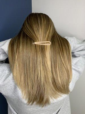 Honey blonde highlights