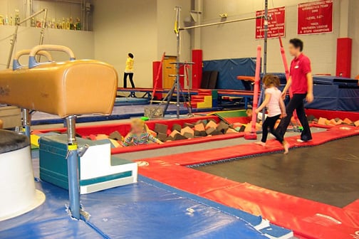 Gymnastics birthday party