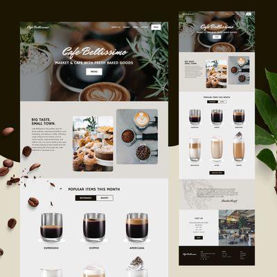 Cafe homepage design