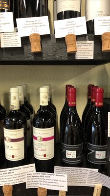 Some exclusive wines from Italy.