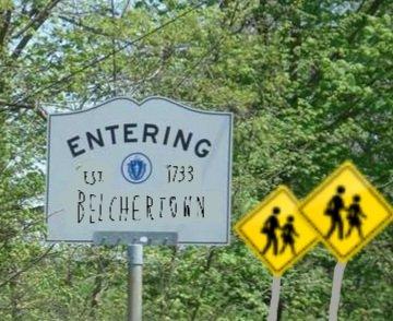 Entering Belchertown from Palmer.