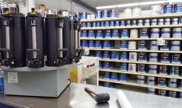 Paint area at True Value in Ellsworth, WI