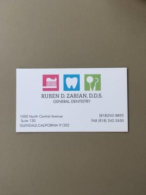 Ruben D Zarian, DDS